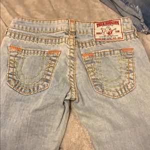True Religion light wash jean